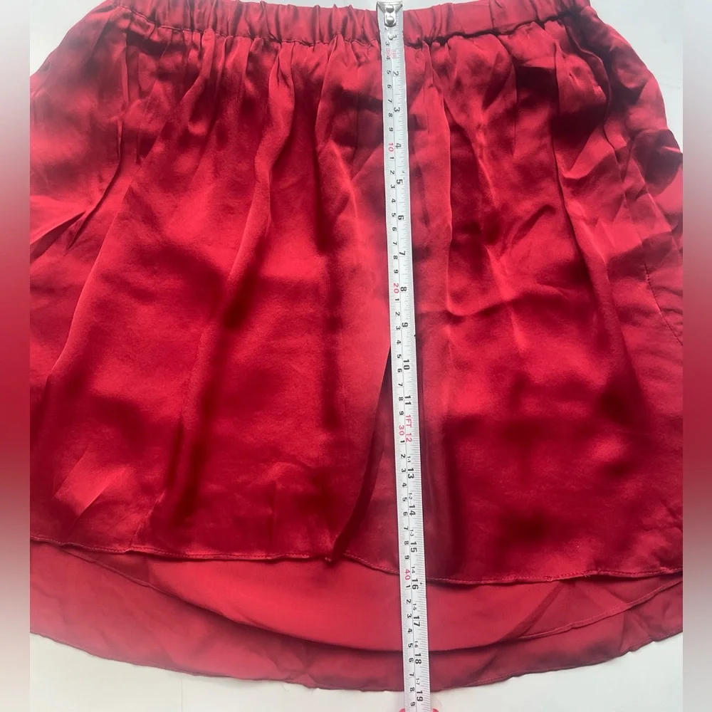 club monaco silk Red Skirt - Picture 5 of 6